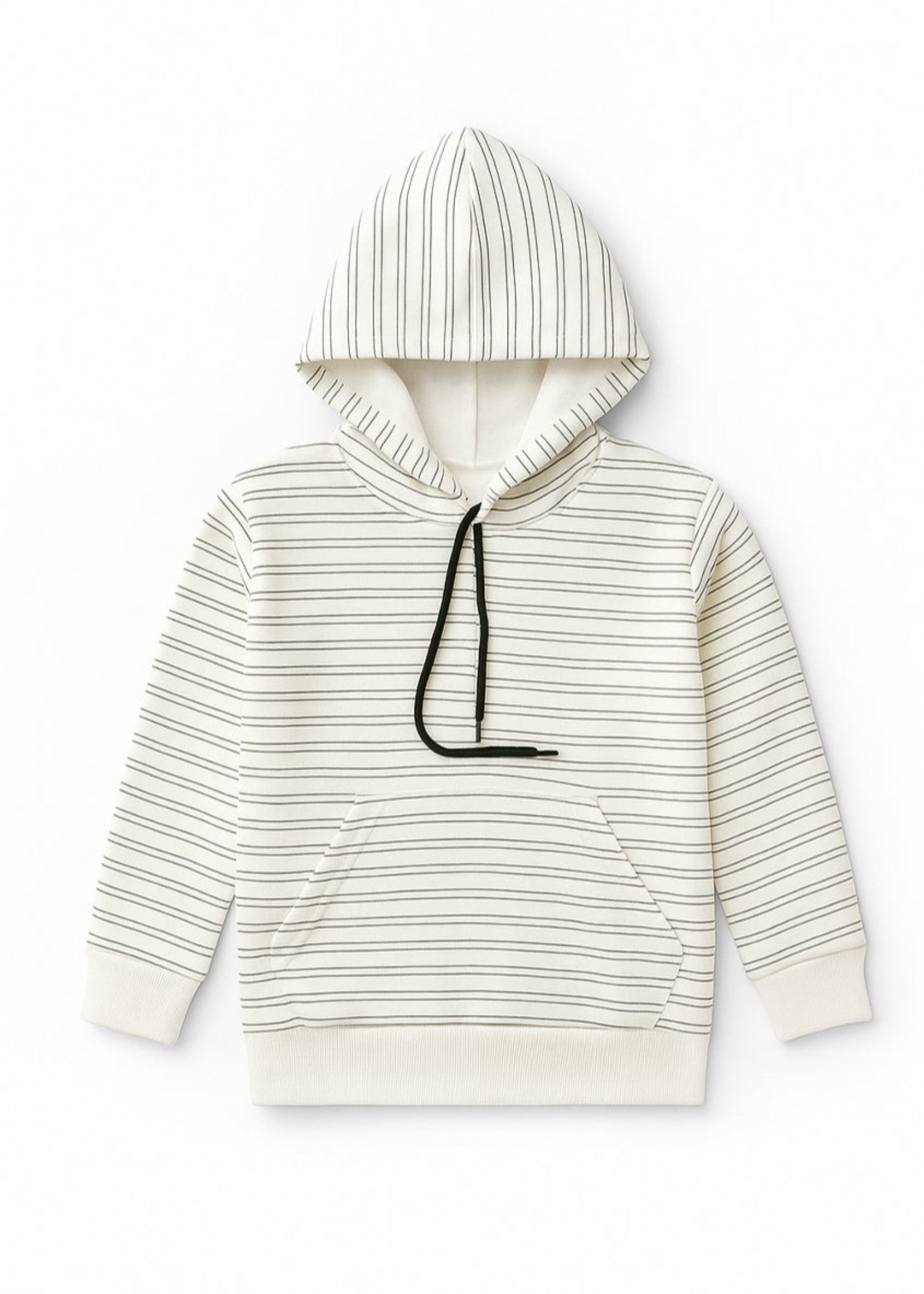 fleece Hoodie in Off-white