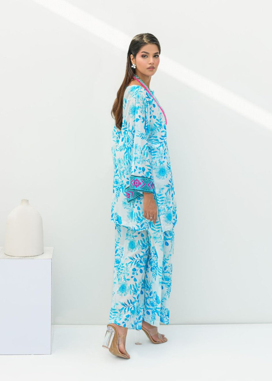 cambric Co ord Sets in Light blue