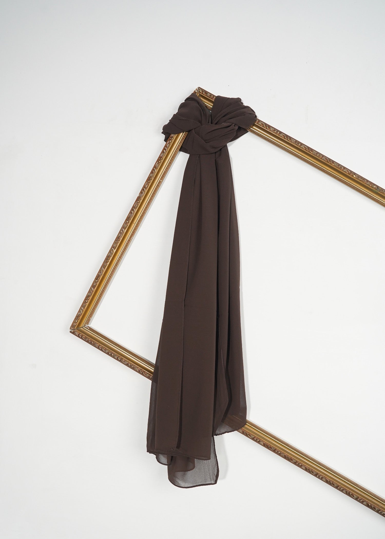 chiffon Hijab in Espresso brown