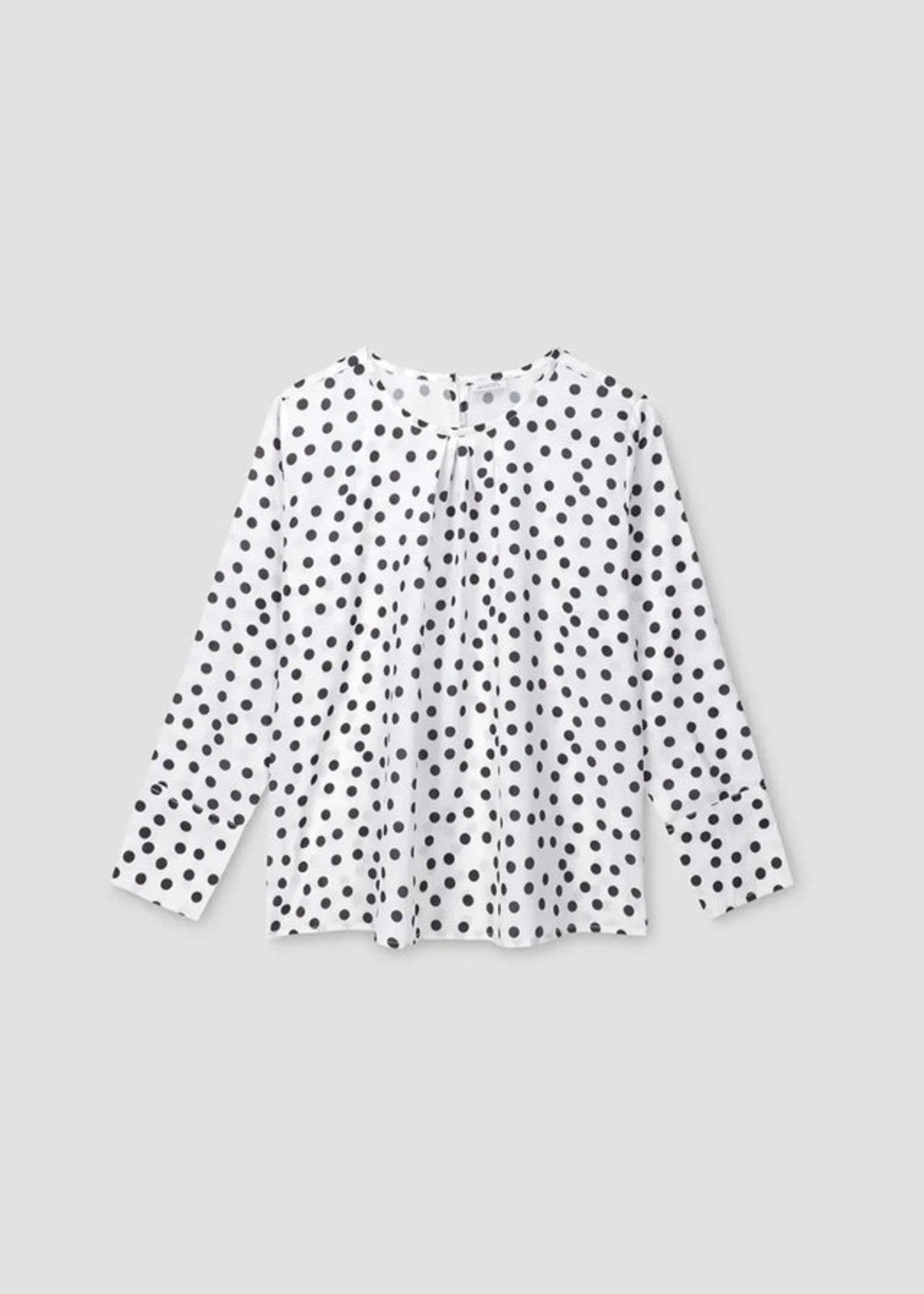 polyester Top in Black, white