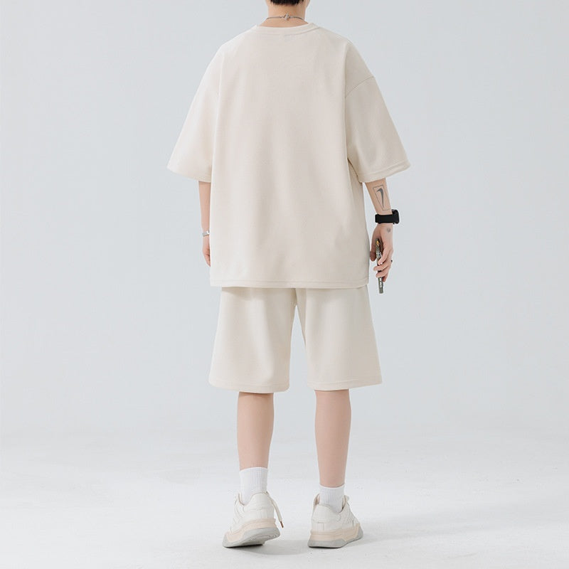 Men's Round Neck Quick-drying Breathable Loose Leisure Suit