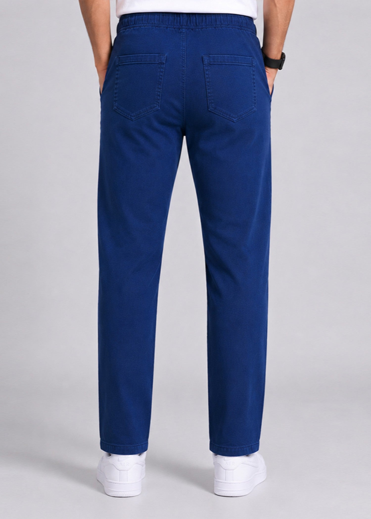 polycotton Trousers in Sapphire blue