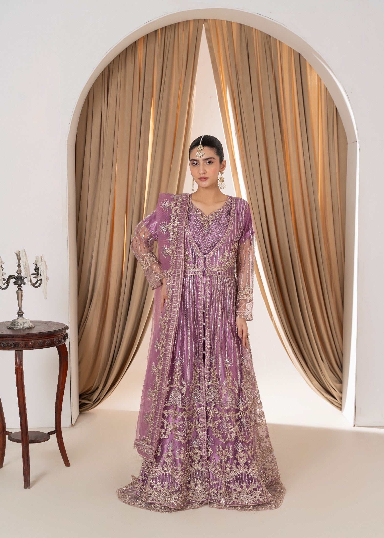 net Maxi in Bright lavender