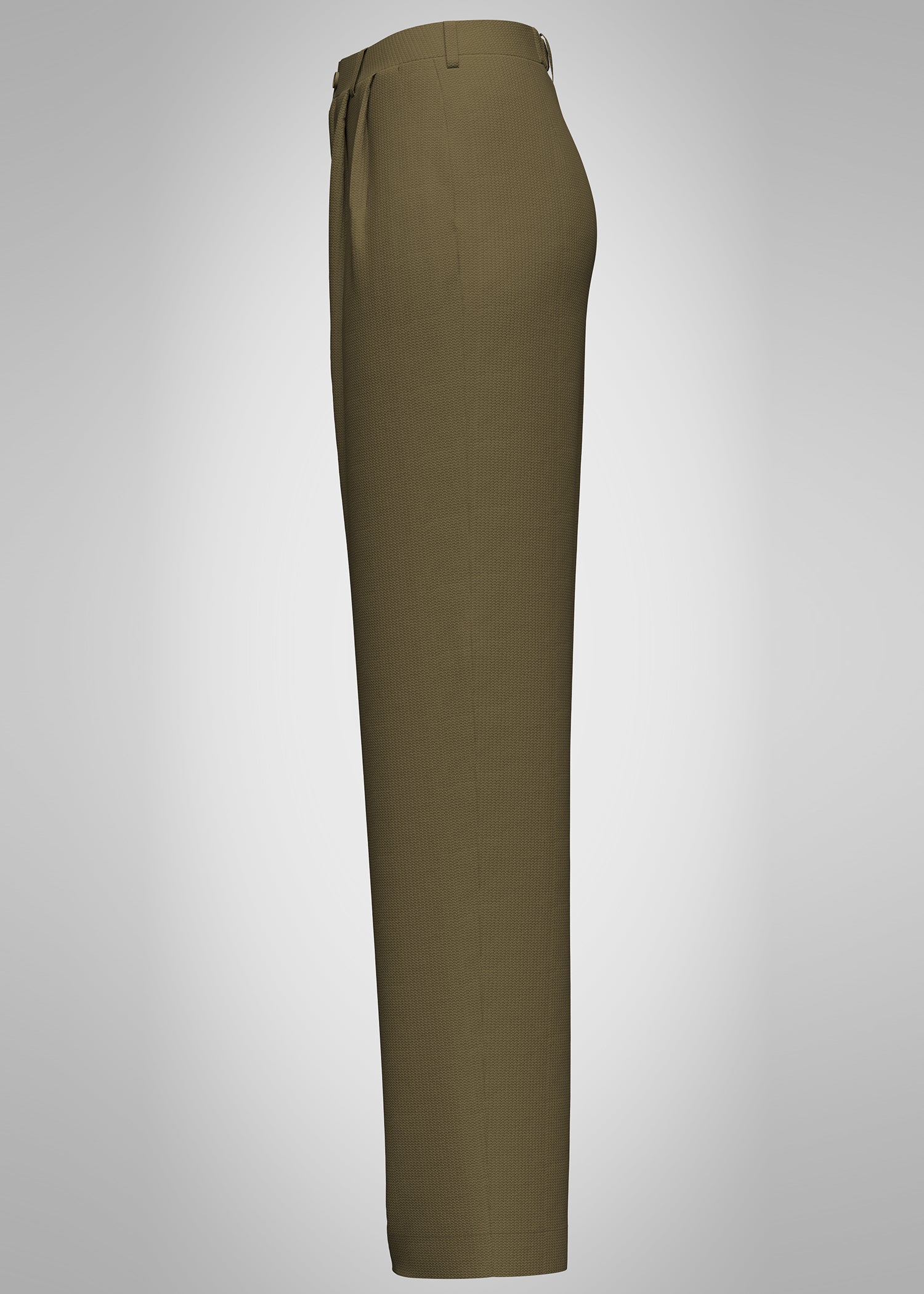 polyester Pants in Olive green