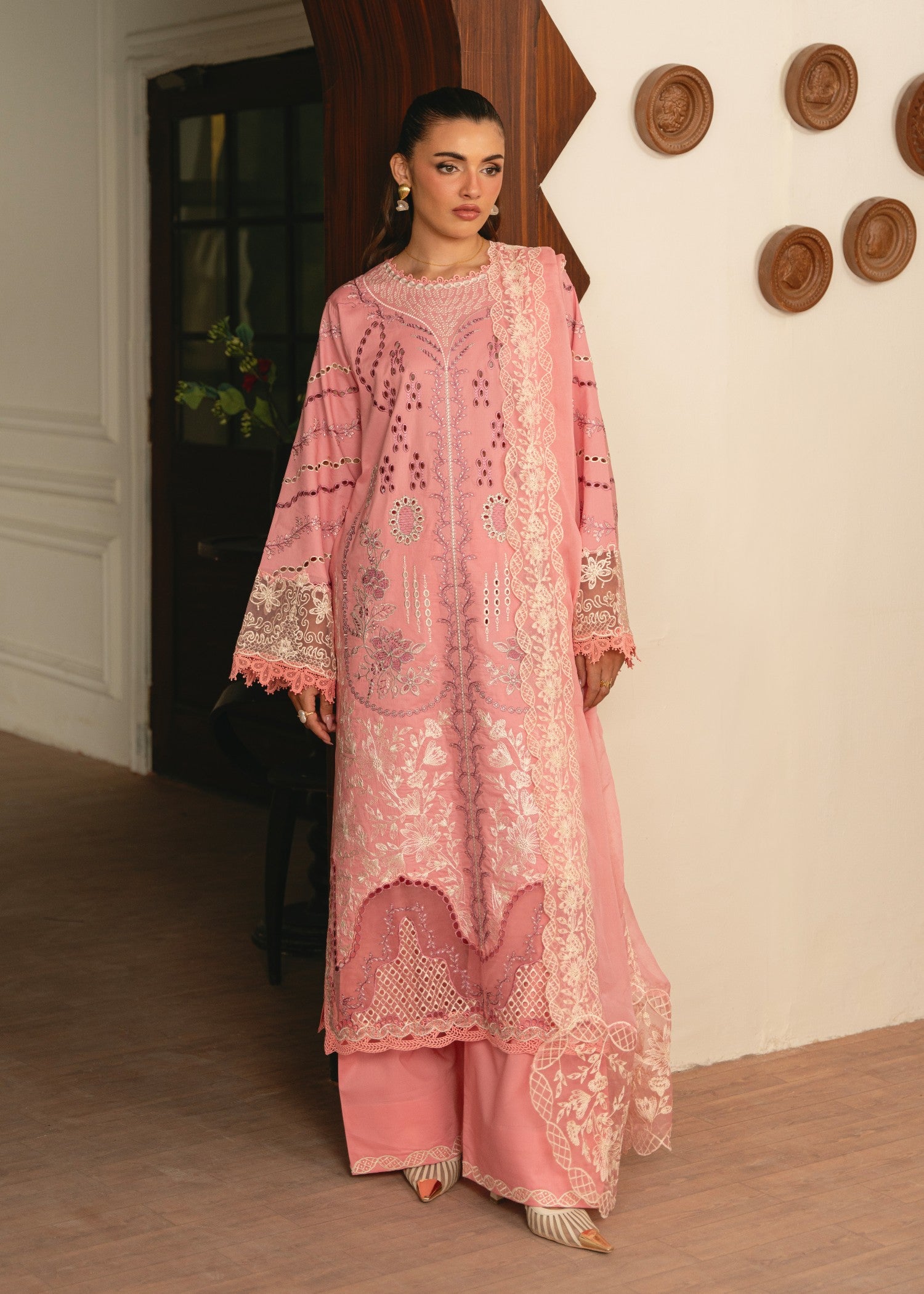 lawn Unstitched in Pink