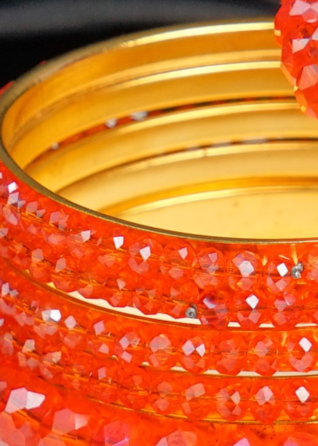 Bangles in Orange Color by - Trendy Women Bangles IDP2799