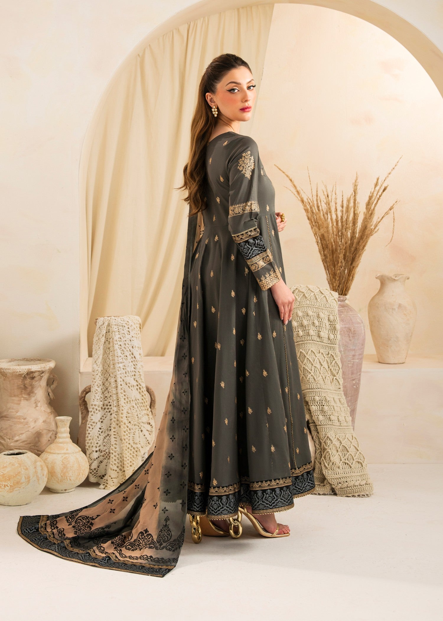 cotton Maxi in Graphite