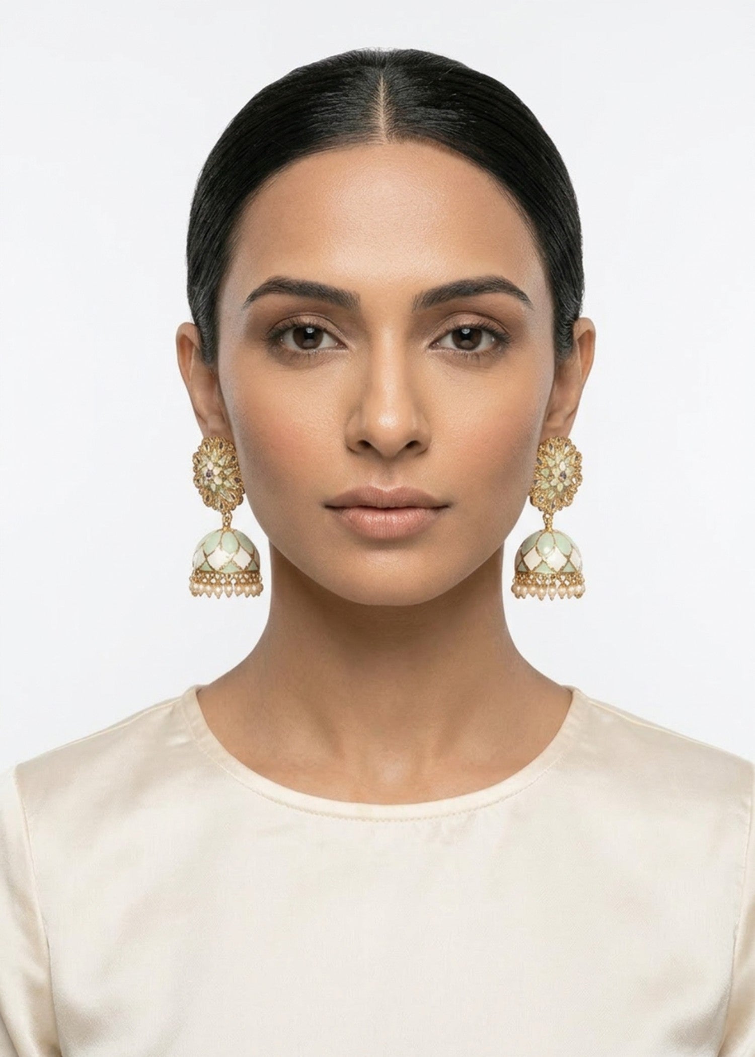 Earrings in Mint green Color by - Trendy Women Earrings EYW9214