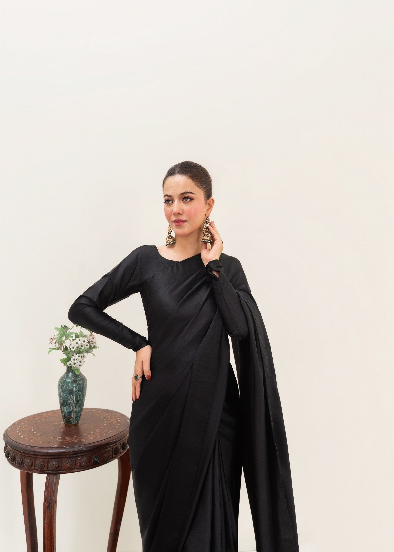 silk Saree in Black