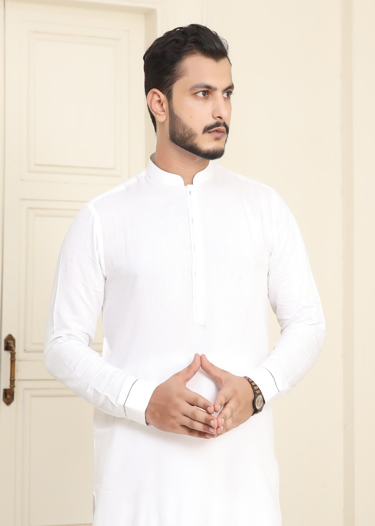viscose Shalwar Kameez in White
