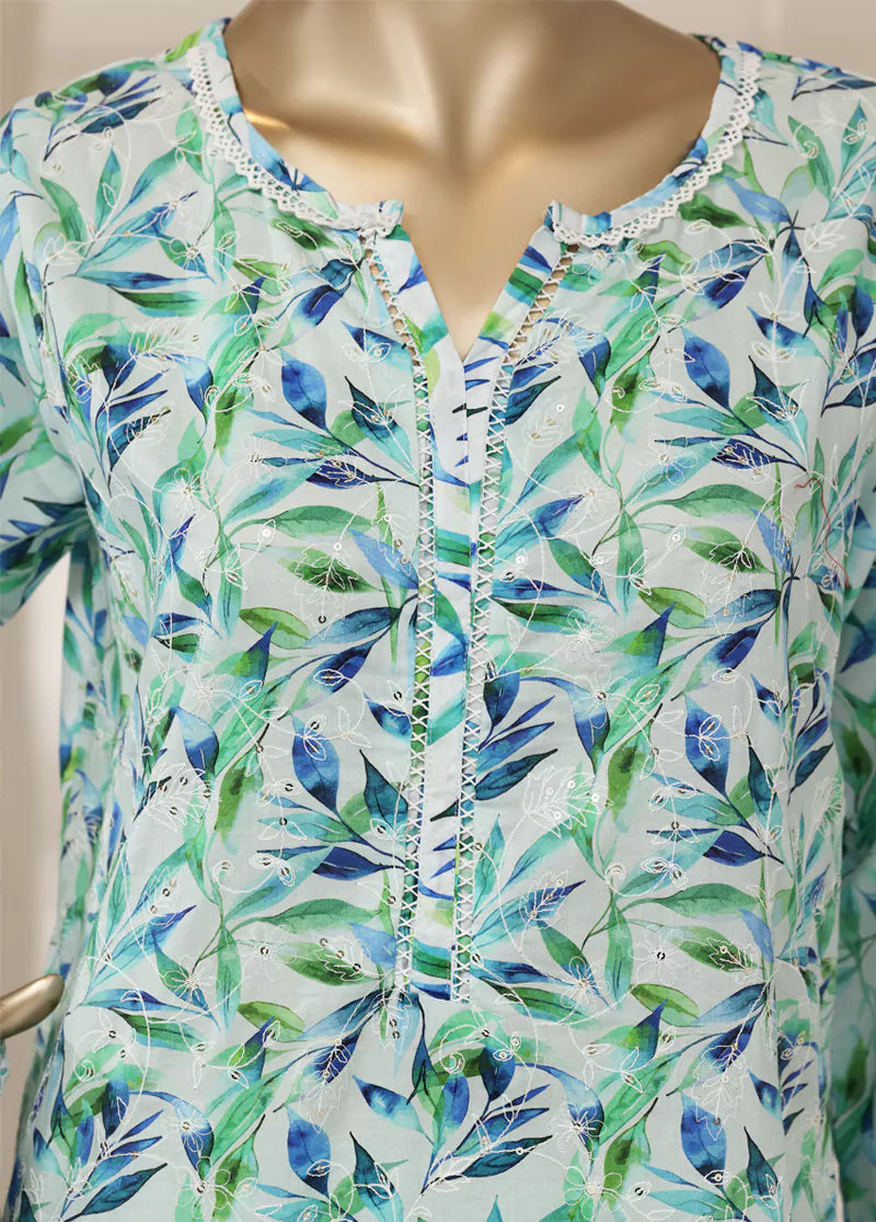 Stitched Laserkari Lawn – 5