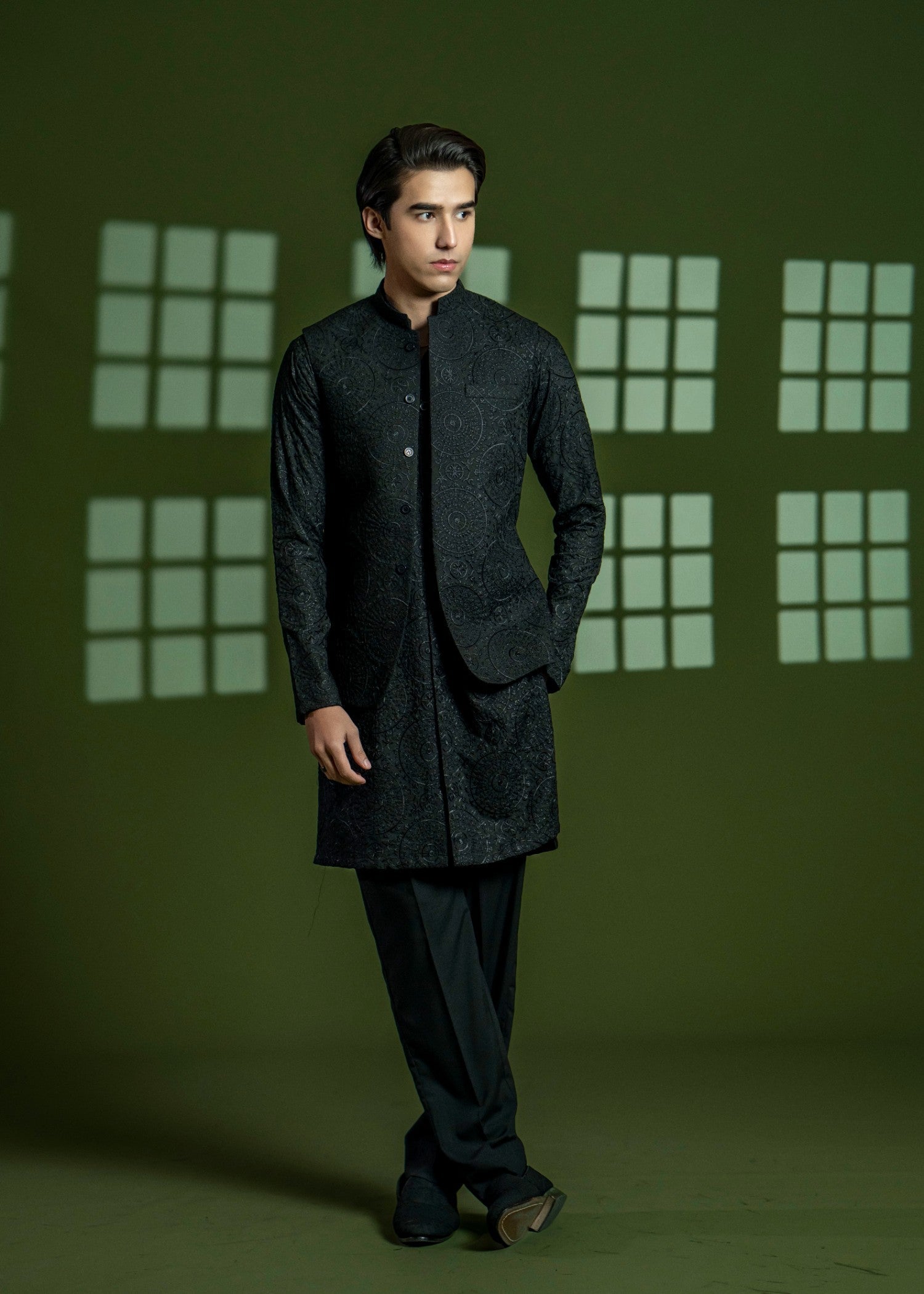 wash & wear Waistcoat in Black