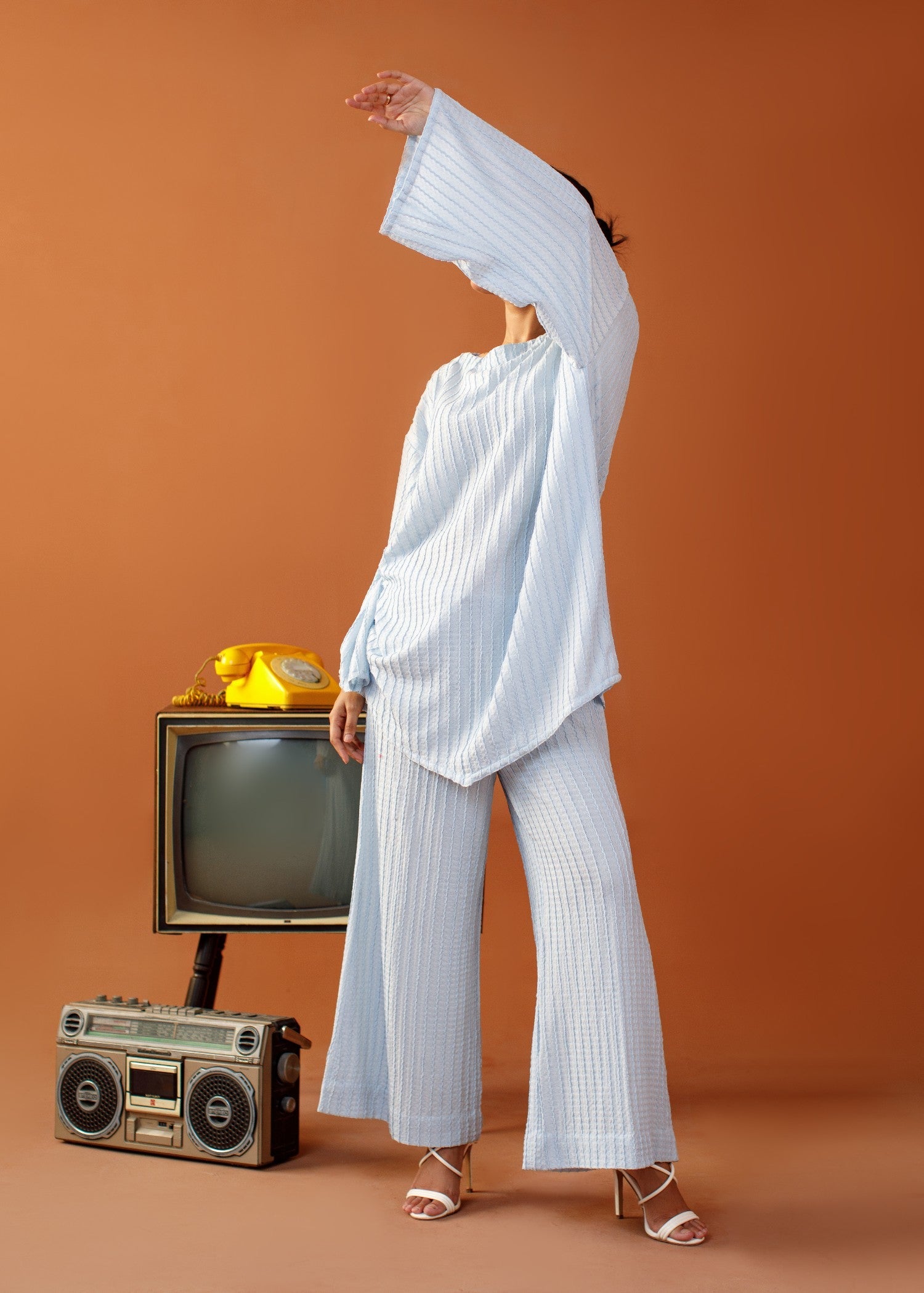 jersey knit Co Ord Sets in Powder blue