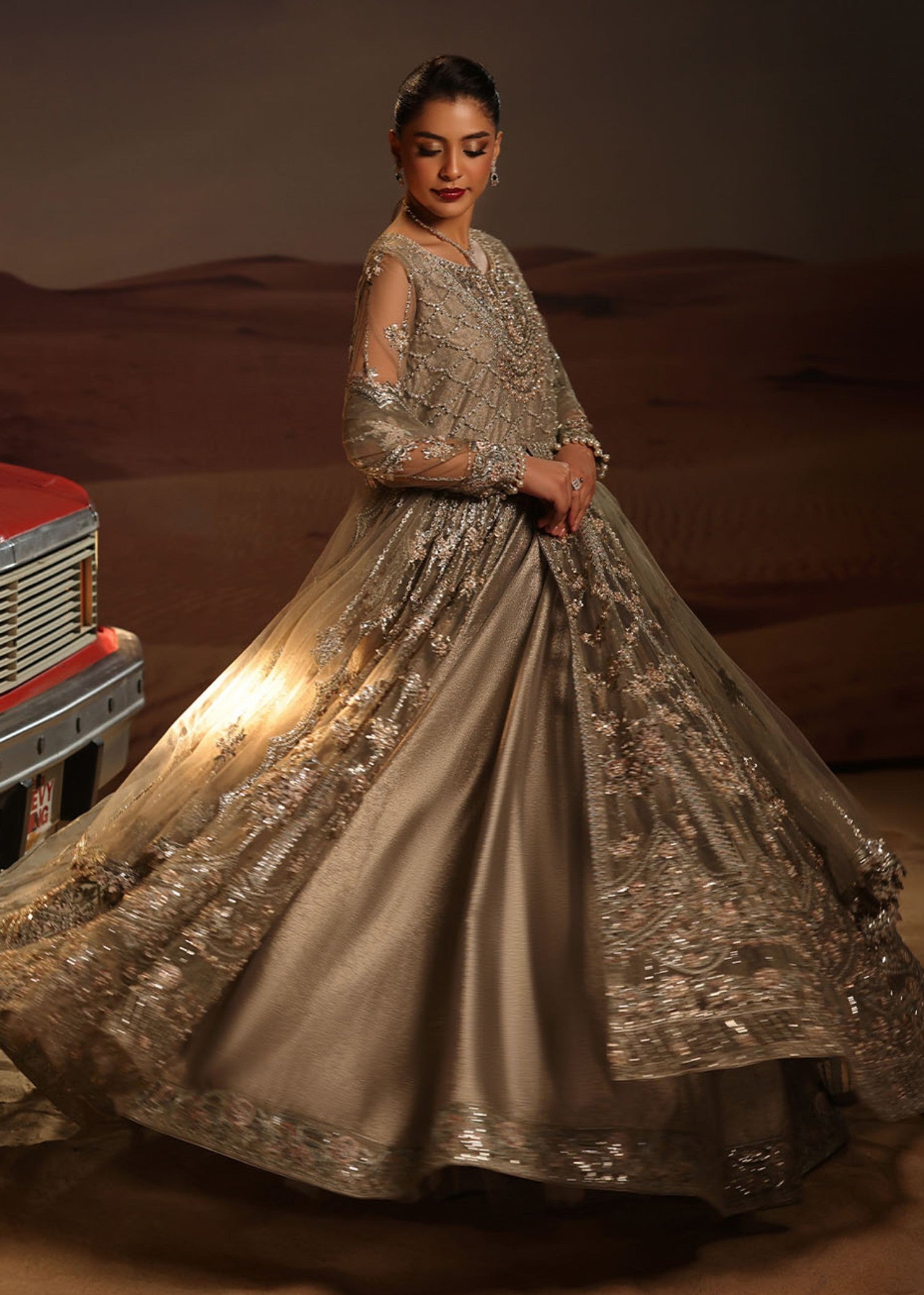 organza Maxi in Grey