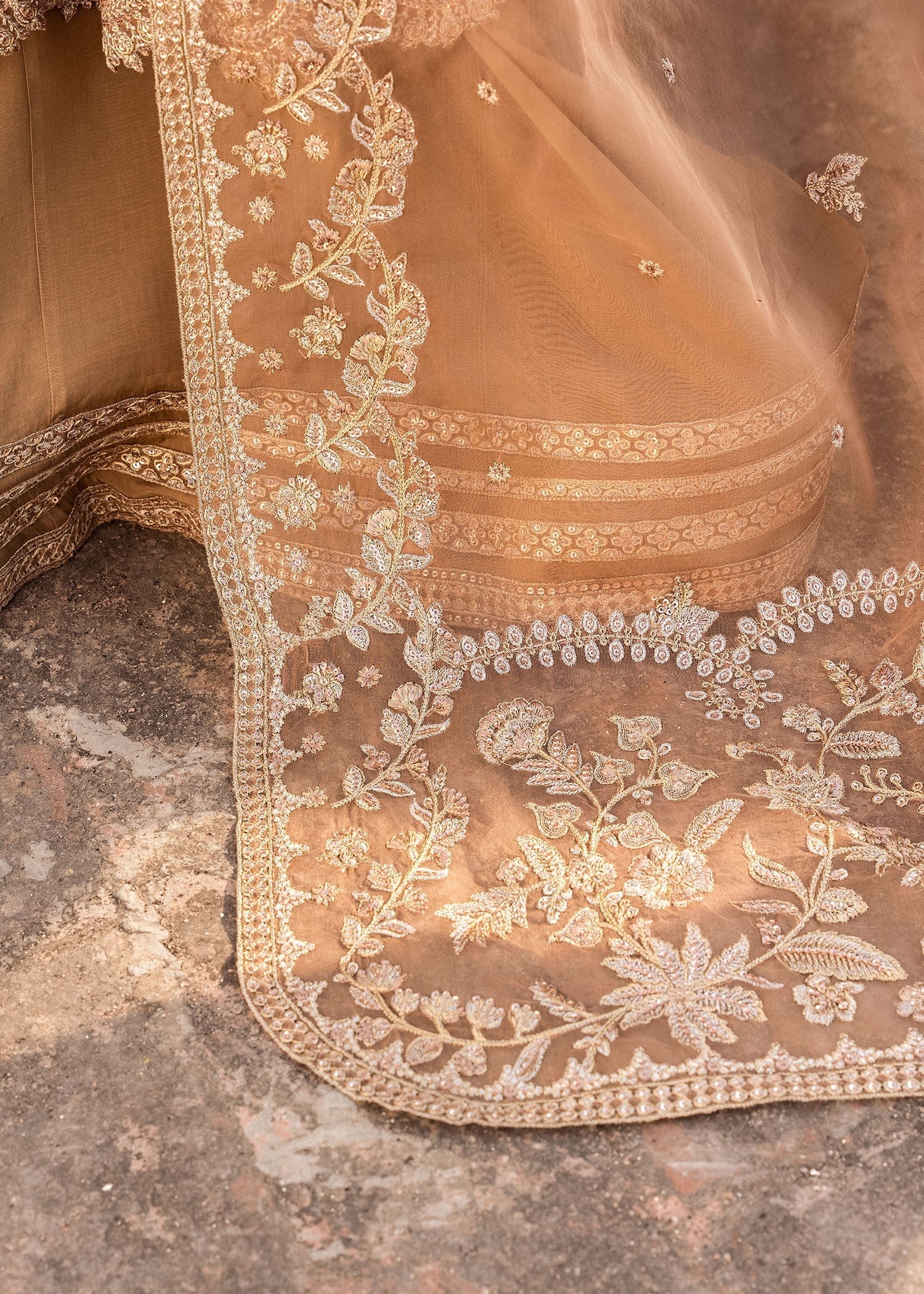 organza Angrakha in Champagne