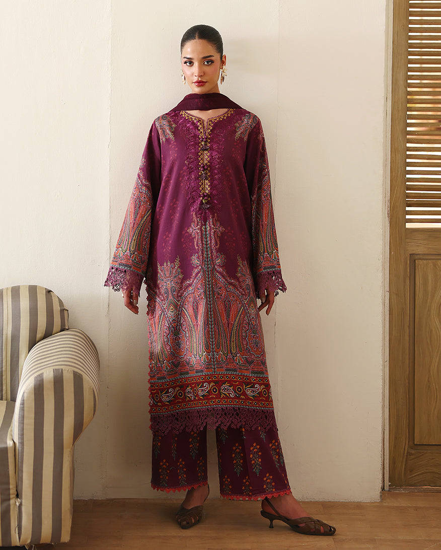 Eclat Garden Printed Lawn – Dahlia Dream