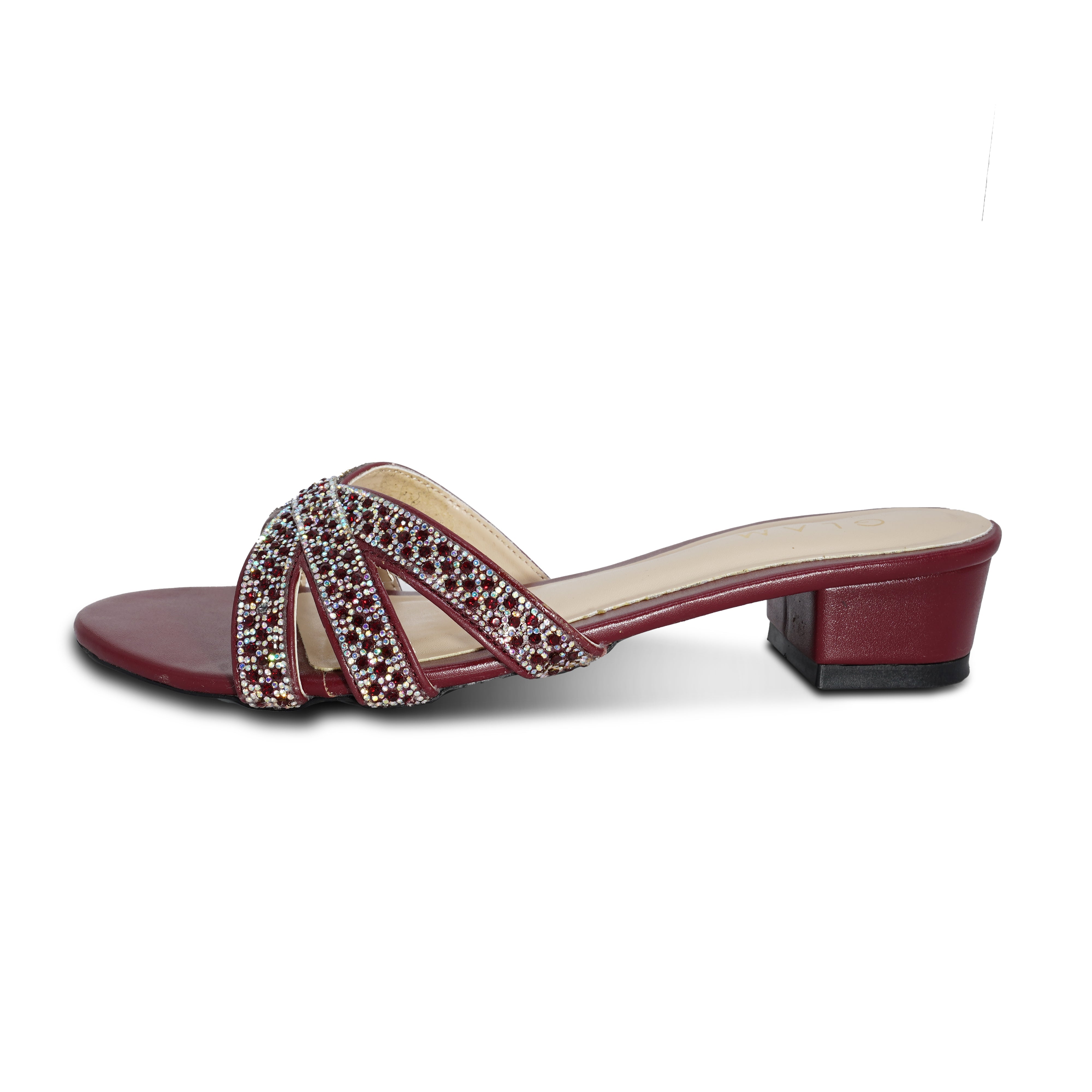 Heels in Maroon by - High Quality Women Heels MIC9029