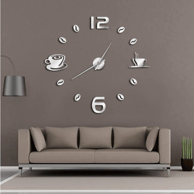 DIY wall clock living room bedroom creative 3D stereo mute home decoration wall clock