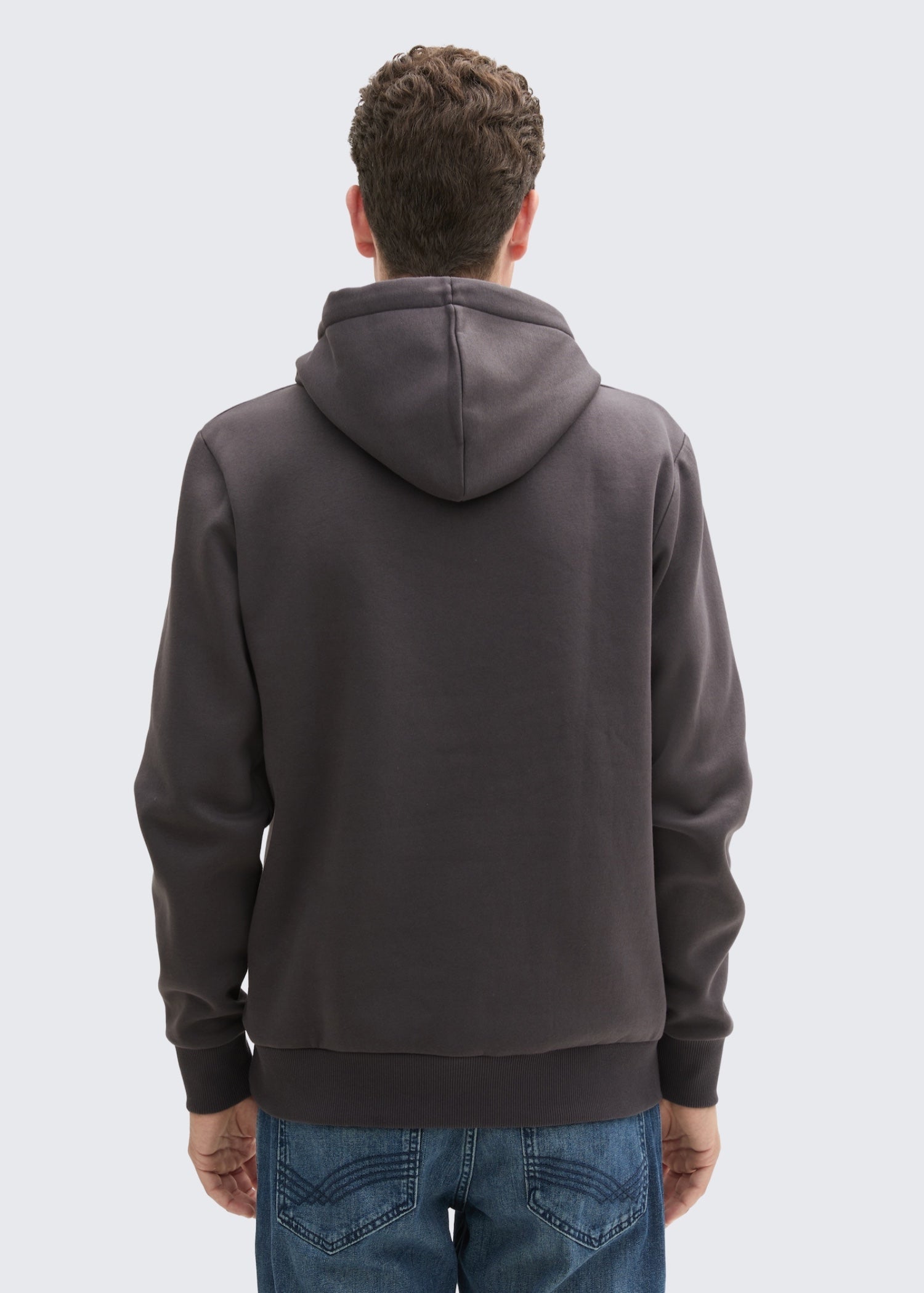fleece Hoodie in Dark grey