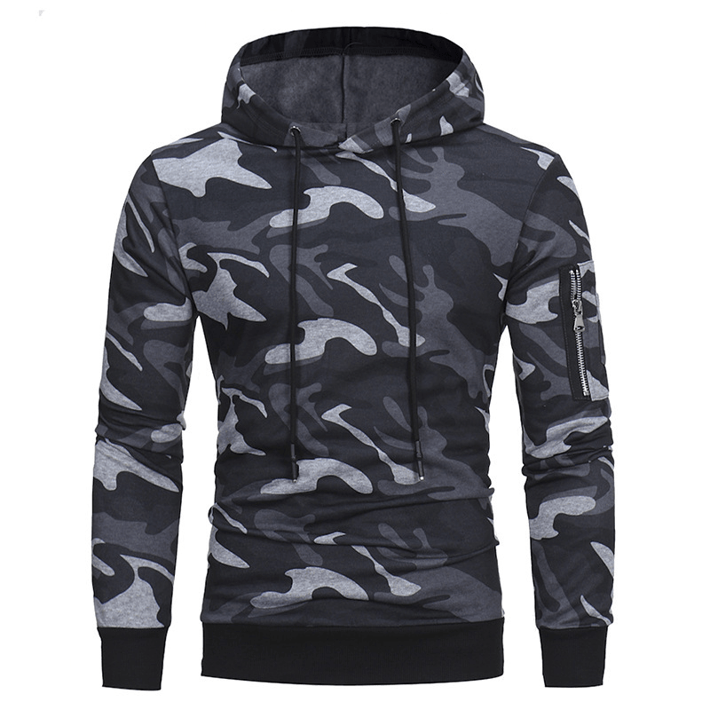 Fleece Hoodie Printed Loose Long Sleeve Jacket