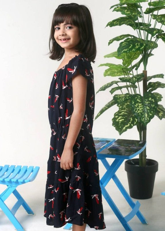 viscose Frock in Black