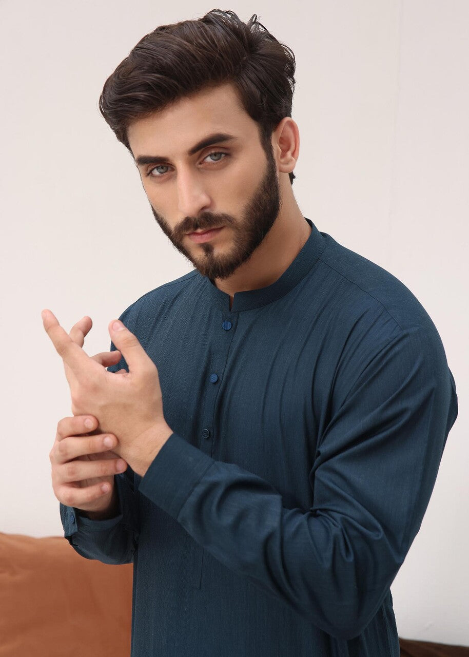 wash & wear Waistcoat in Teal