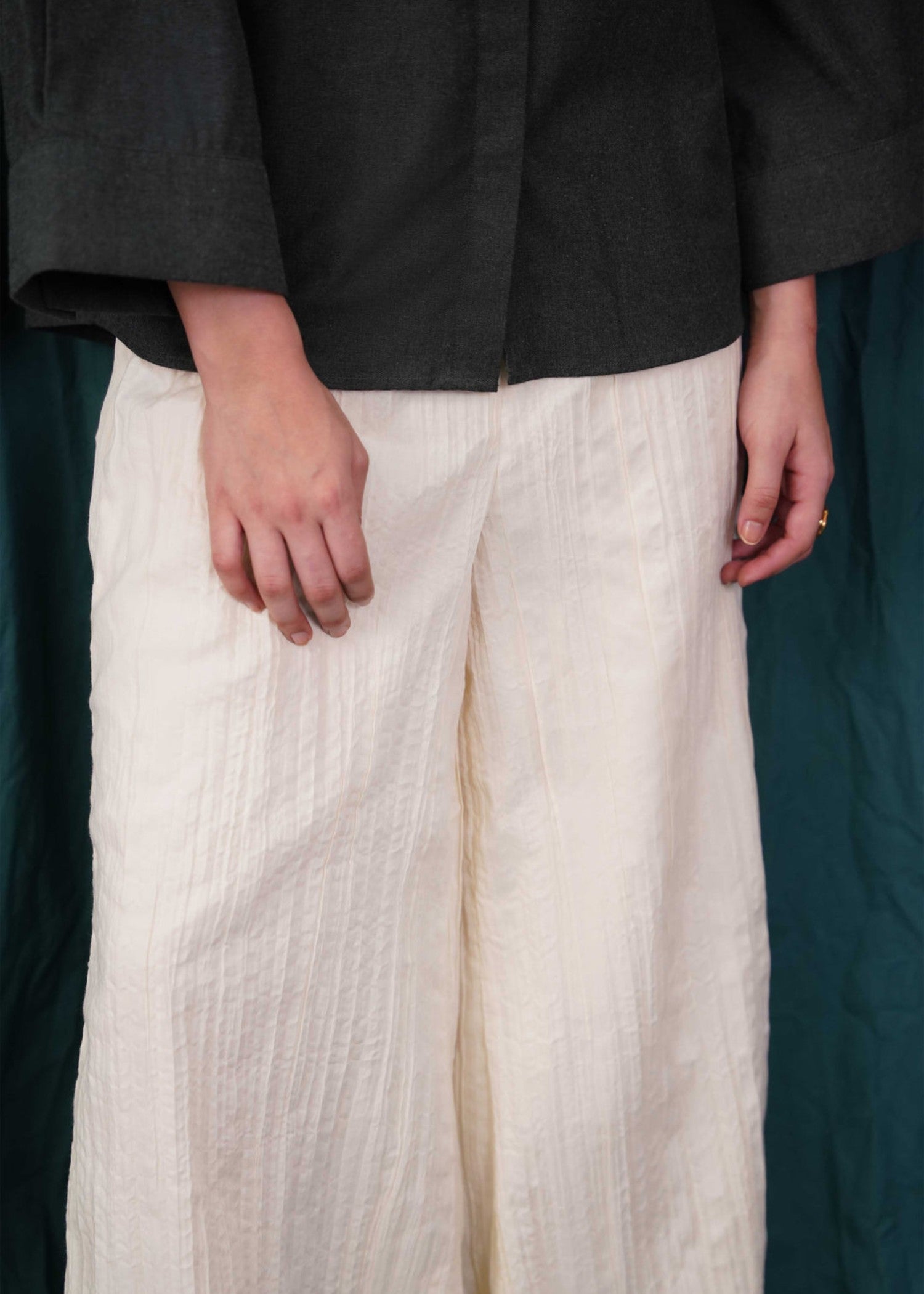 cotton Trousers in Cream