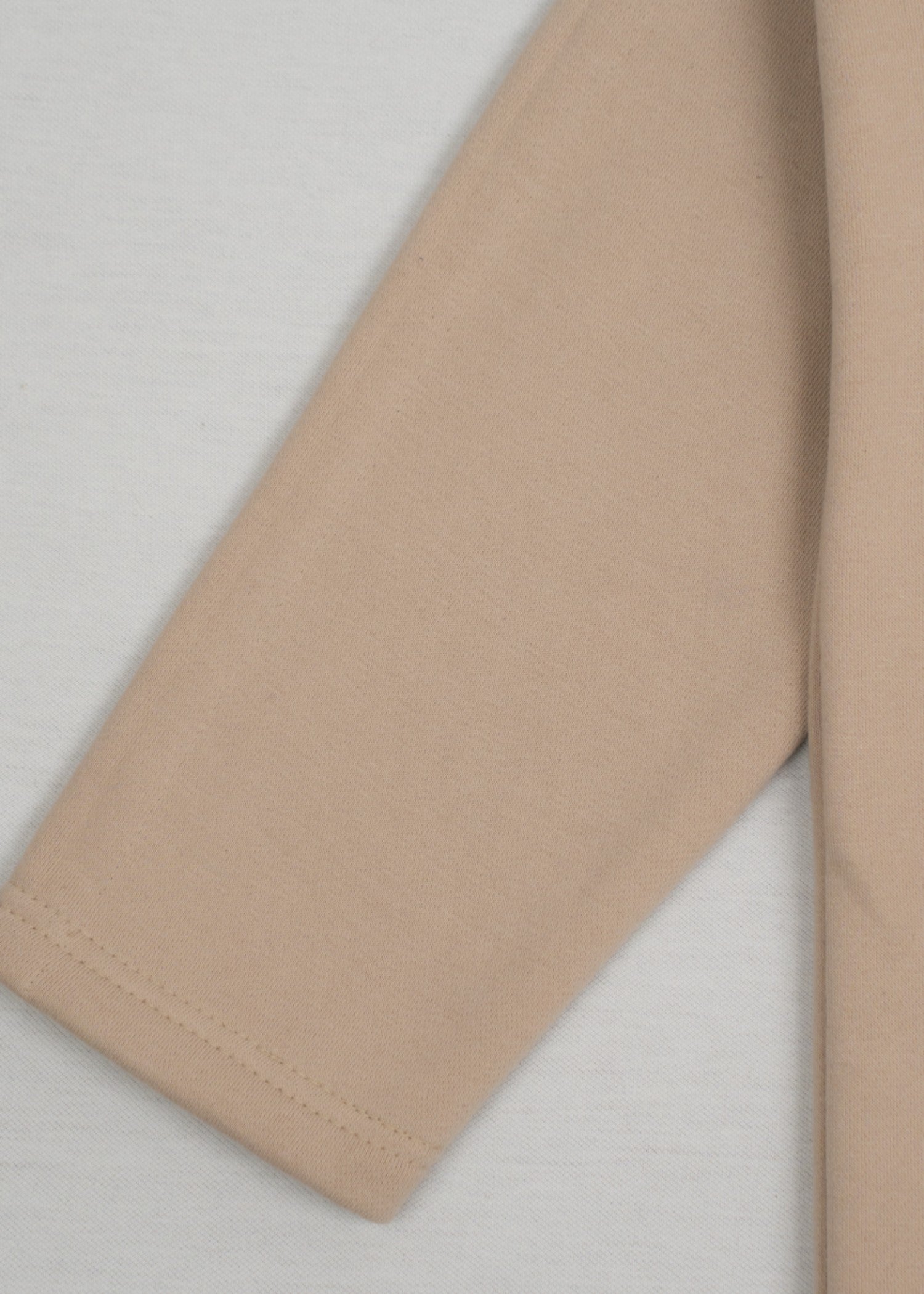 fleece jersey knit Sweatshirt in Beige