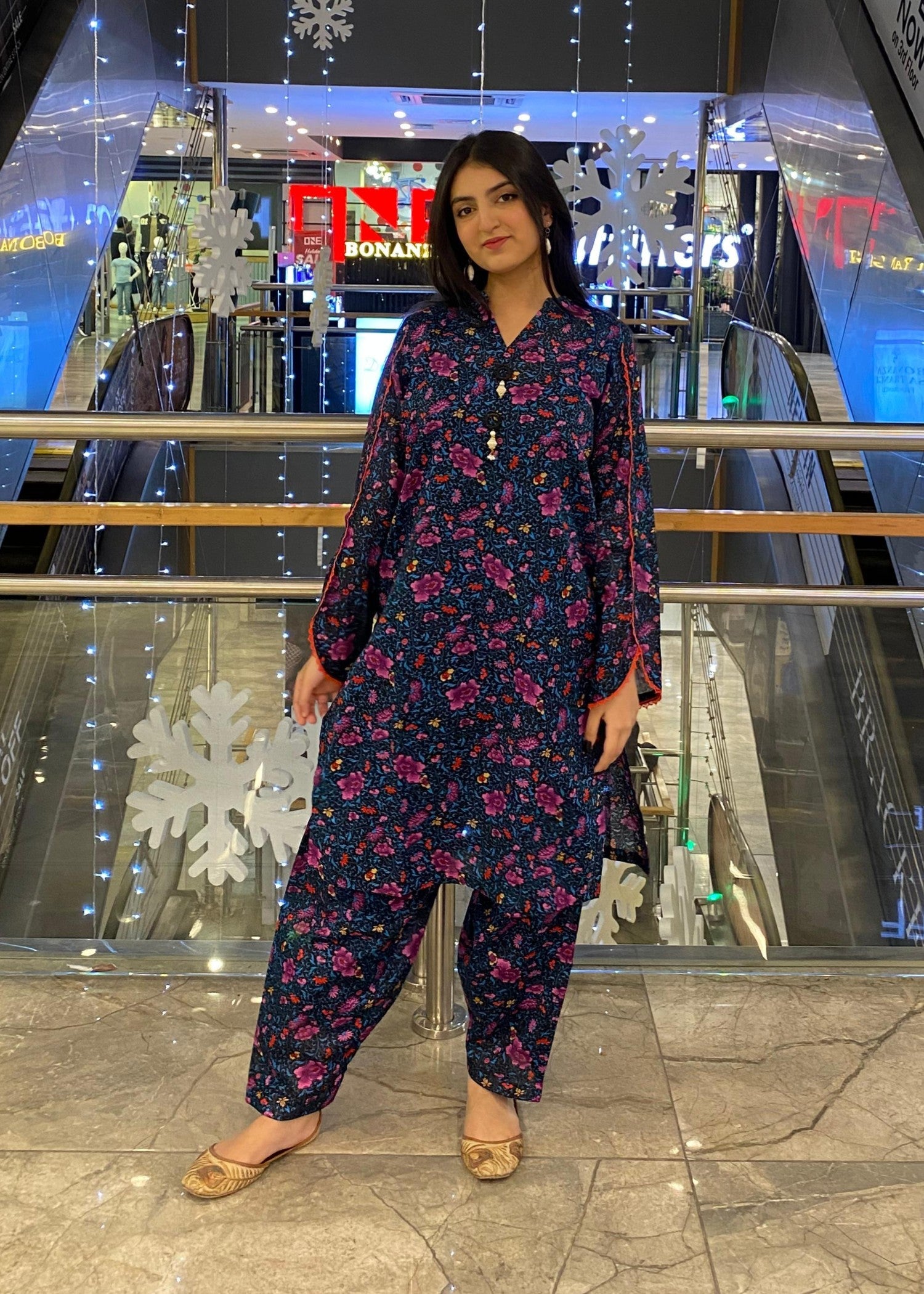 lawn Co Ord Sets in Navy blue