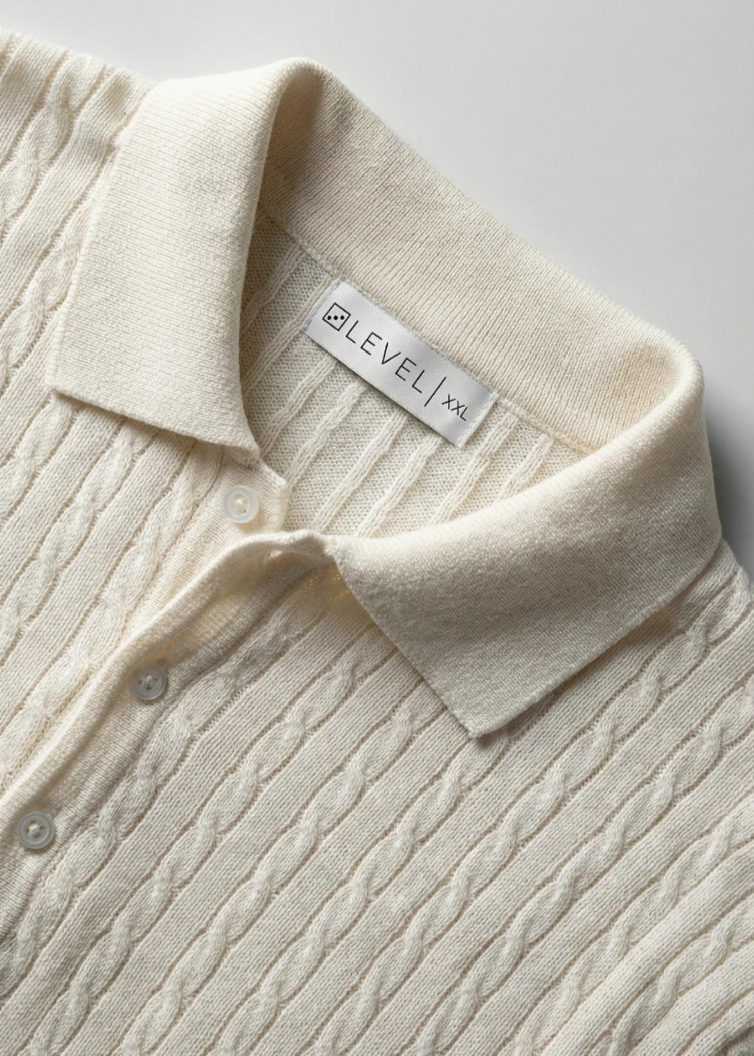 cotton jersey Polo Shirt in Off-white