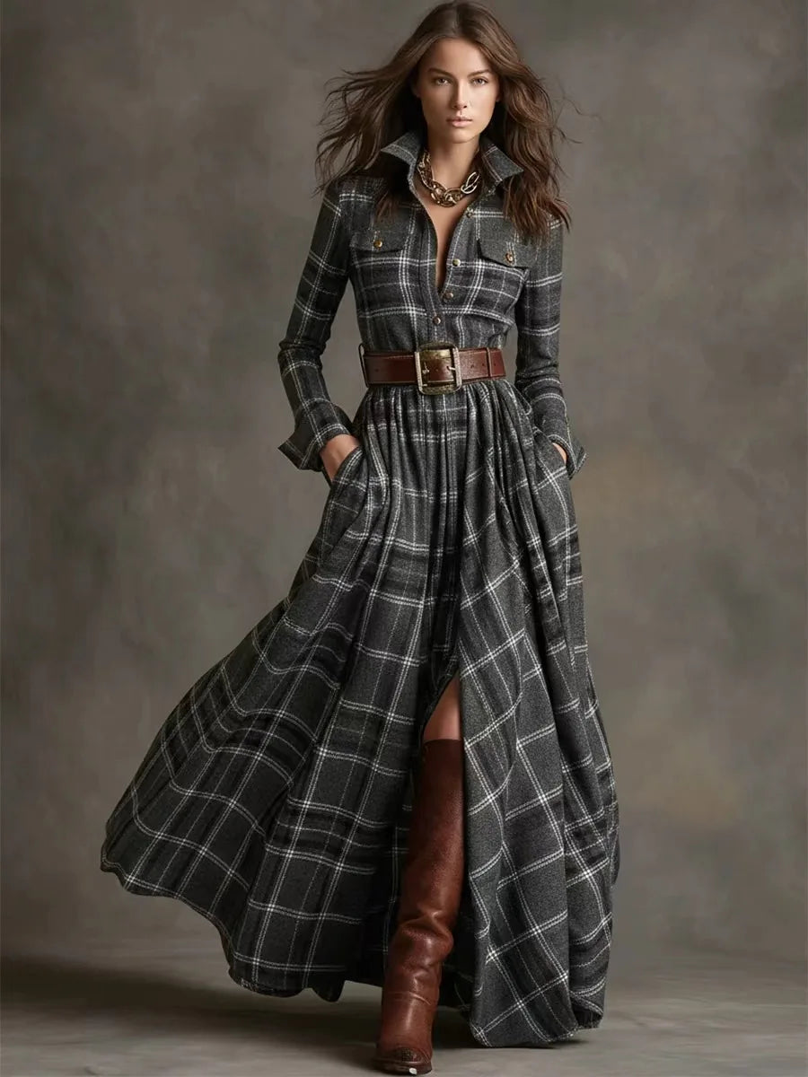MELISSA PLAID DRESS