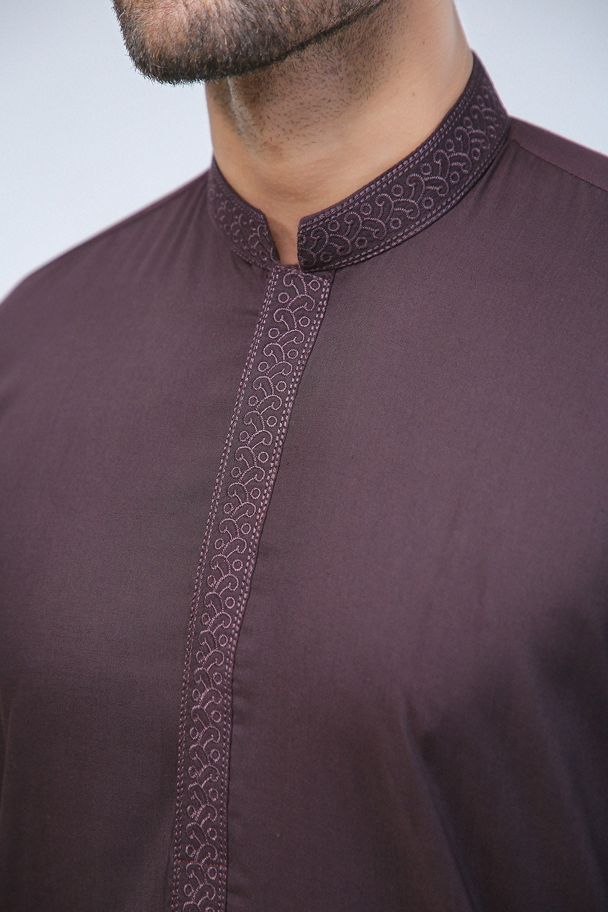wash & wear Shalwar Kameez in Burgundy