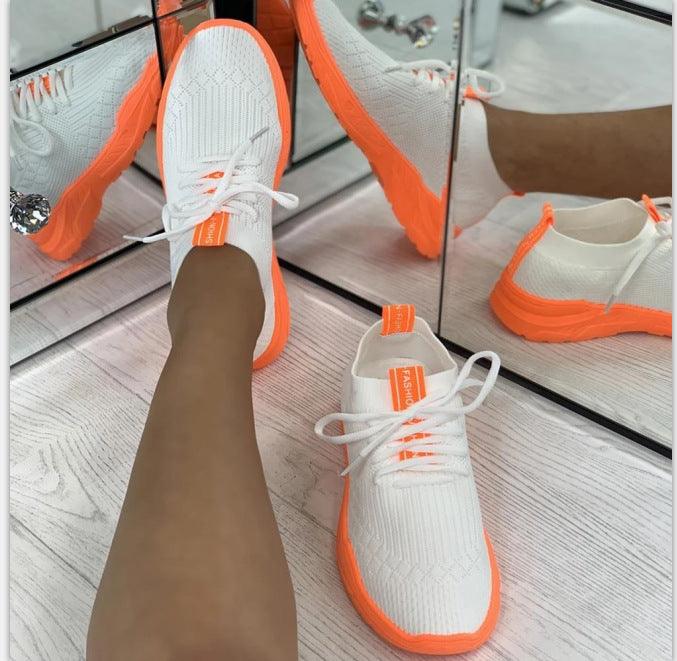 Color Matching Rubber Fashion Casual Shoes