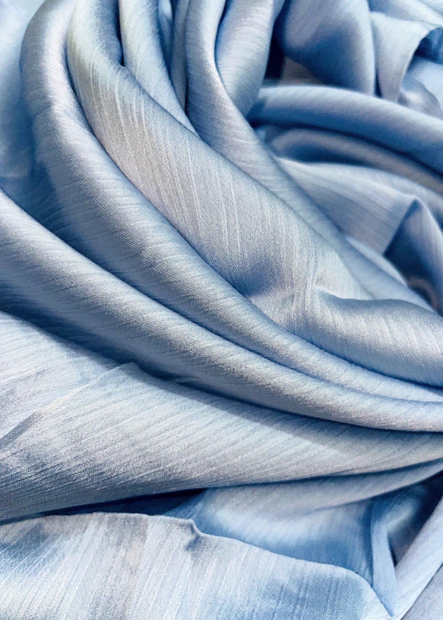 silk Hijab in Blue lagoon