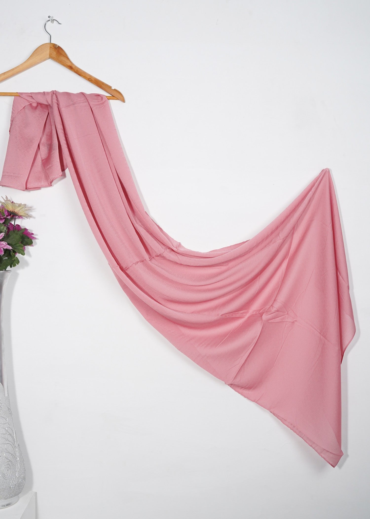silk Hijab in Salmon pink