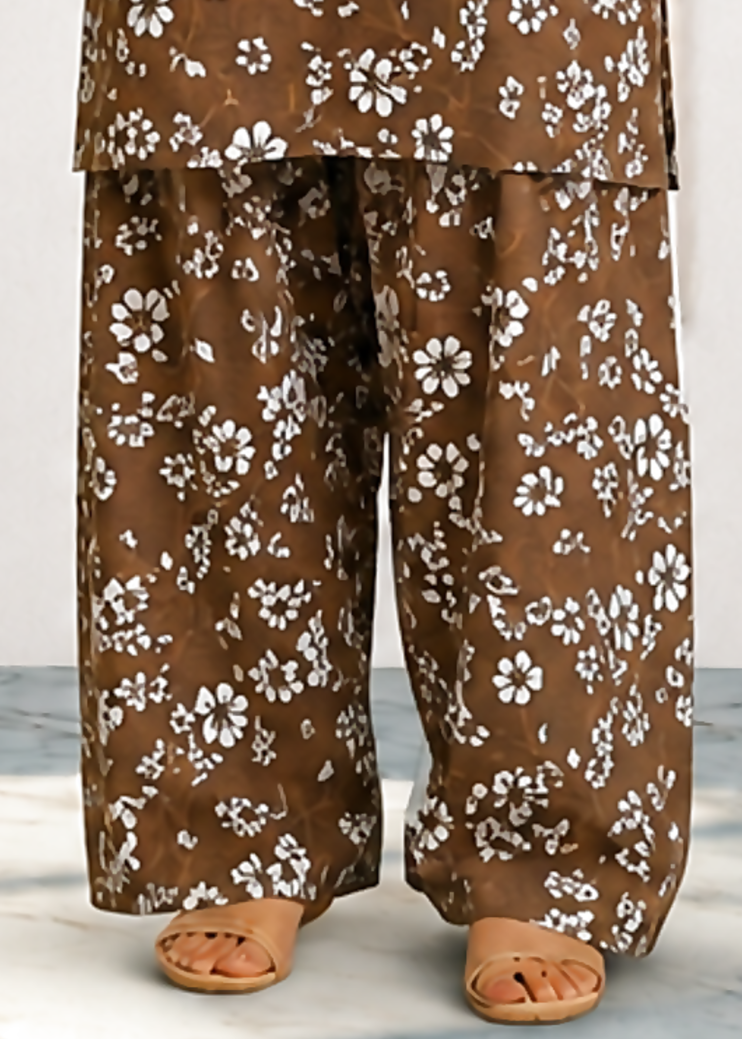 lawn Co Ord Sets in Coffee brown