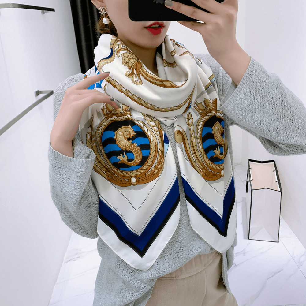 Nautical Map Ladies Twill Scarf