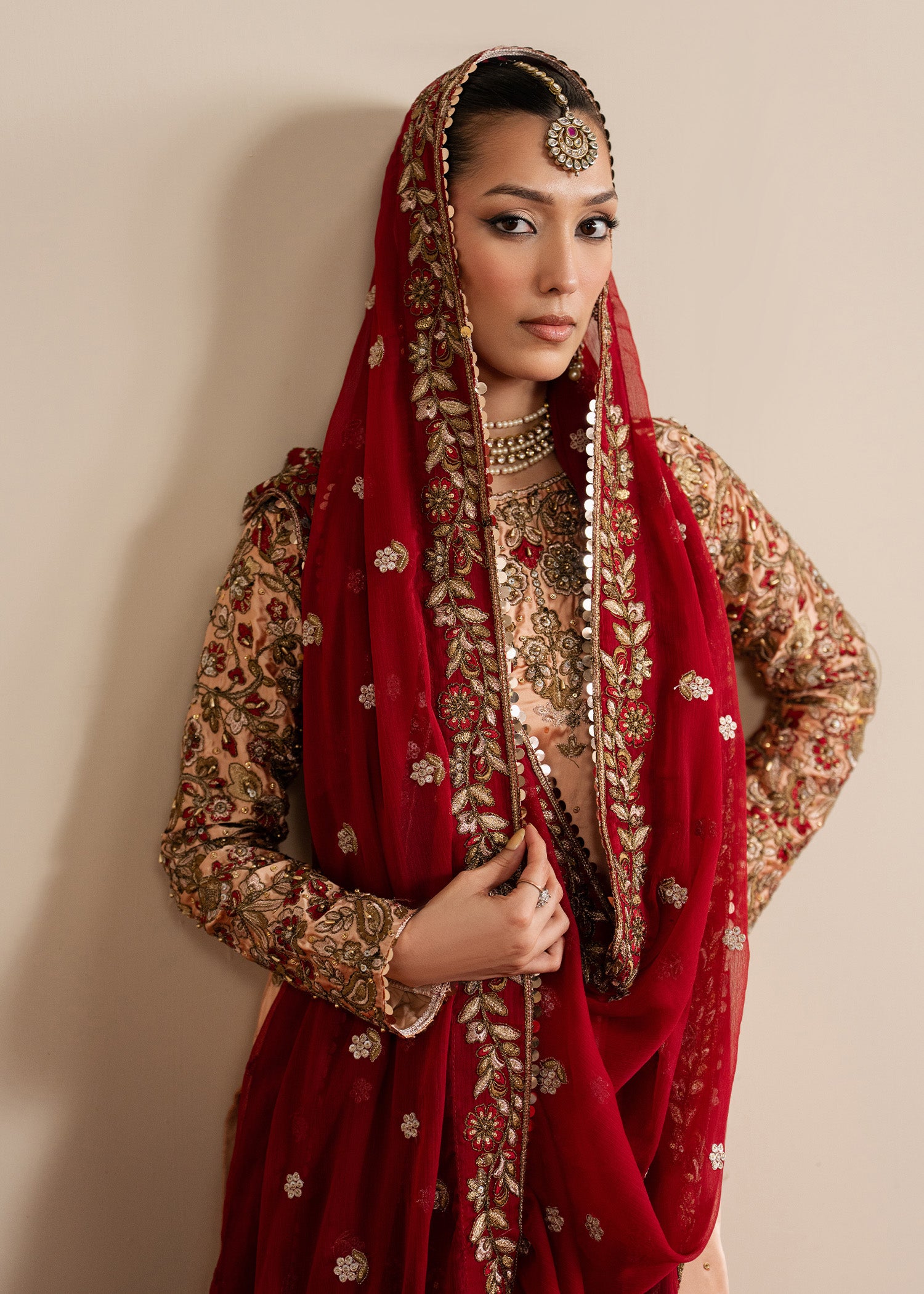 charmuse/shamooz Kurta Set in Peach orange