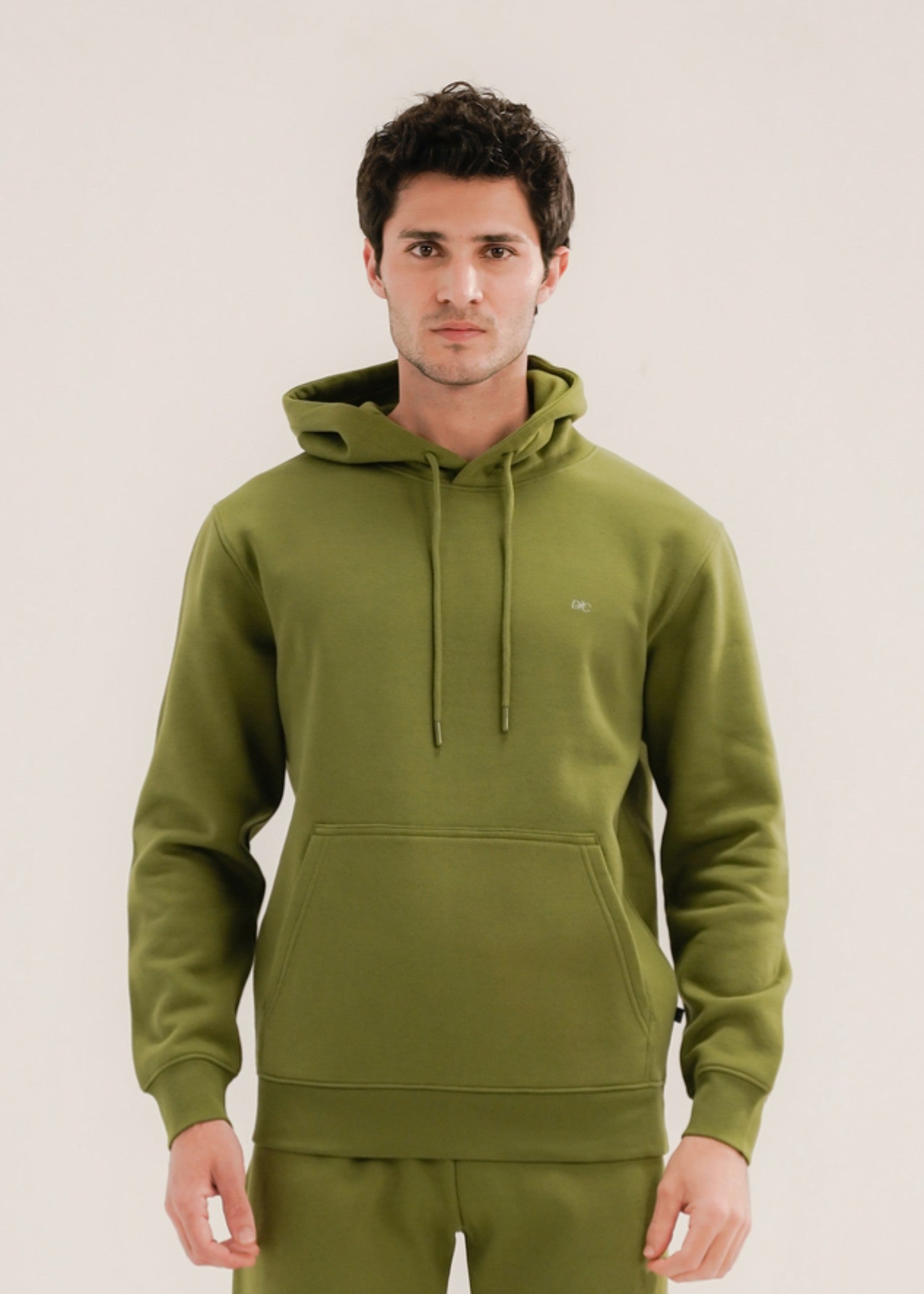 fleece Hoodie in Apple green