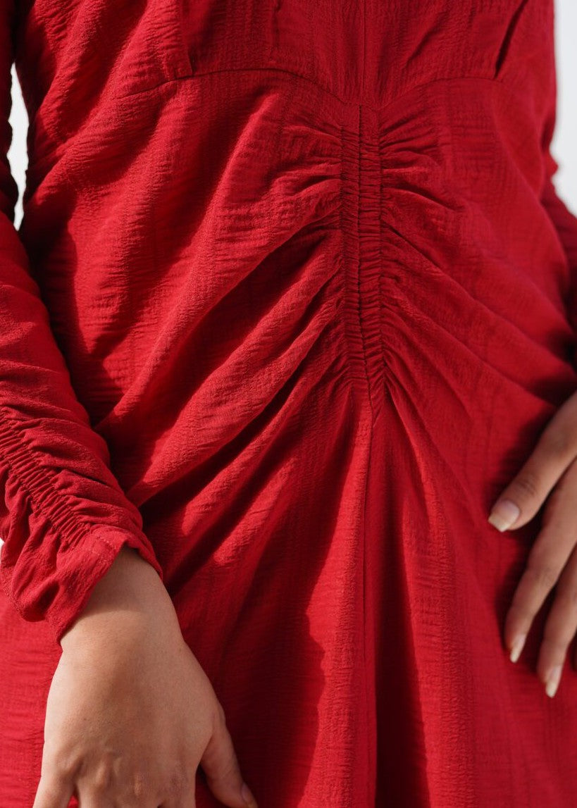 viscose Dress in Red