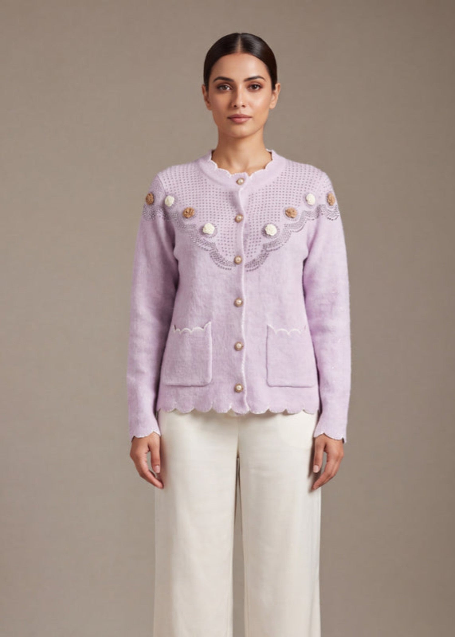 wool Sweater in Lilac