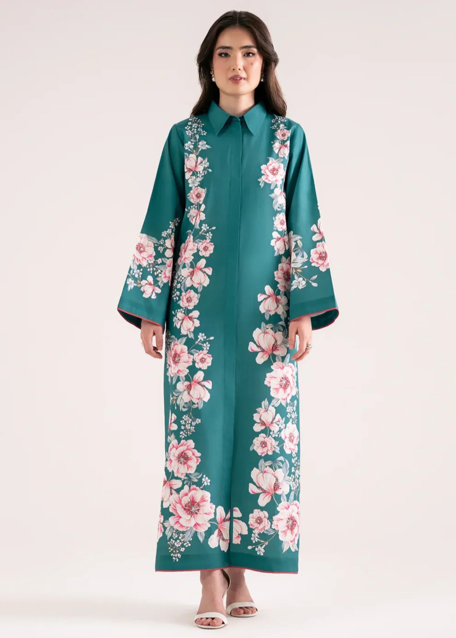 crepe Kurti in Green