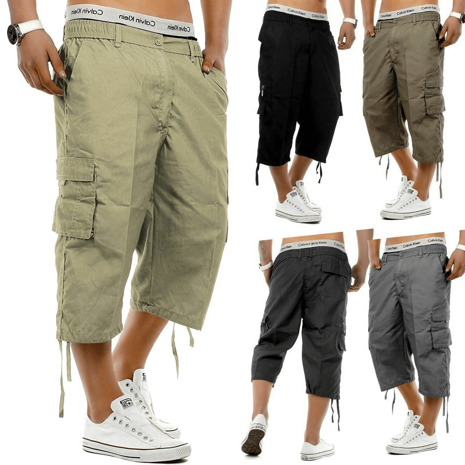Summer Men'S 7-Point Multi-Pocket Military Pants Cross-Border Men