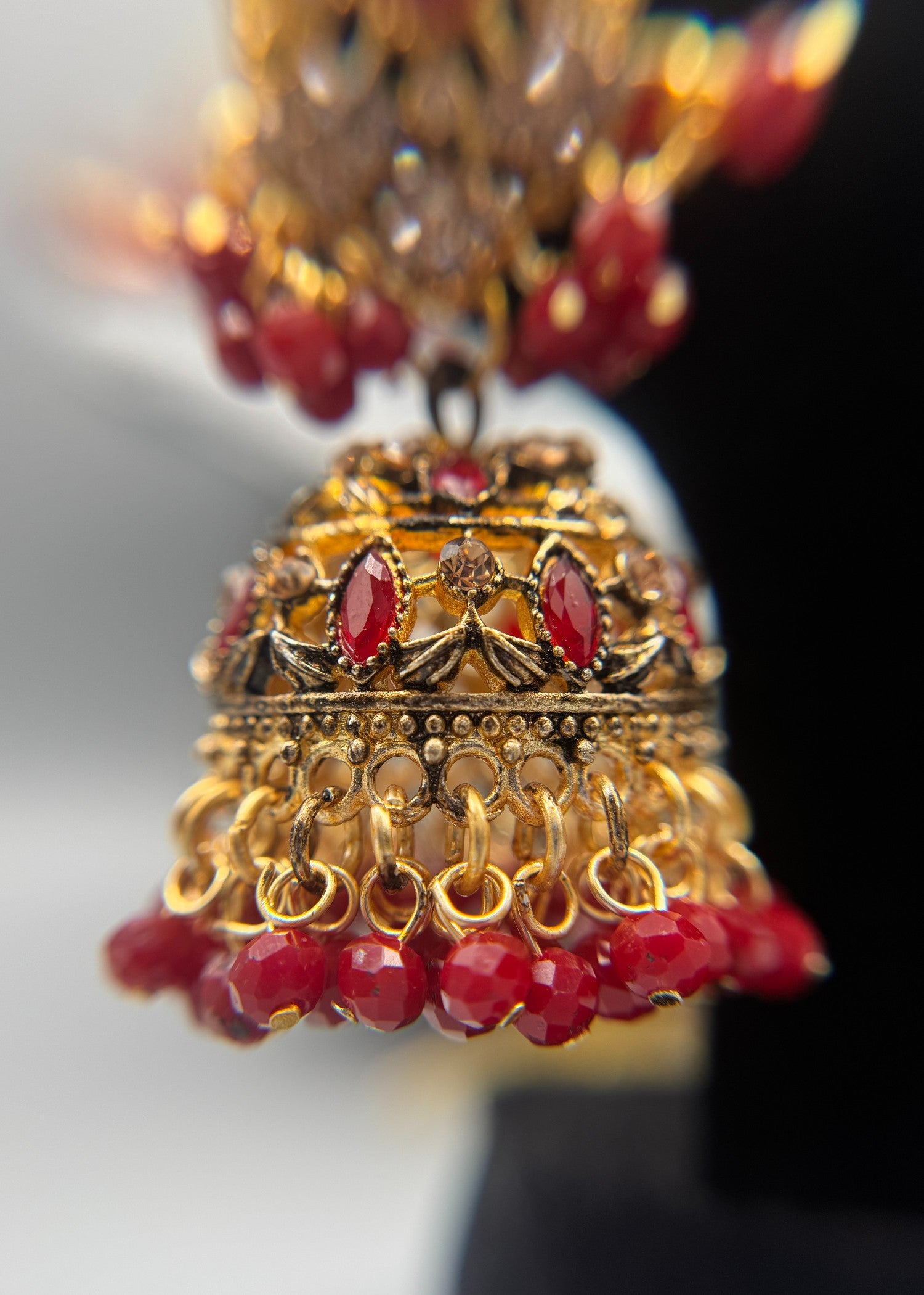 Choker in Gold, red Color by - Trendy Women Choker ZXY2451