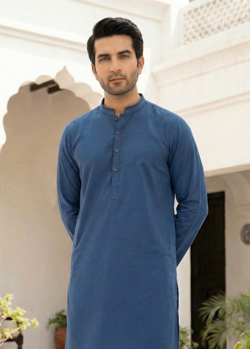 wash & wear Kurta in Blue