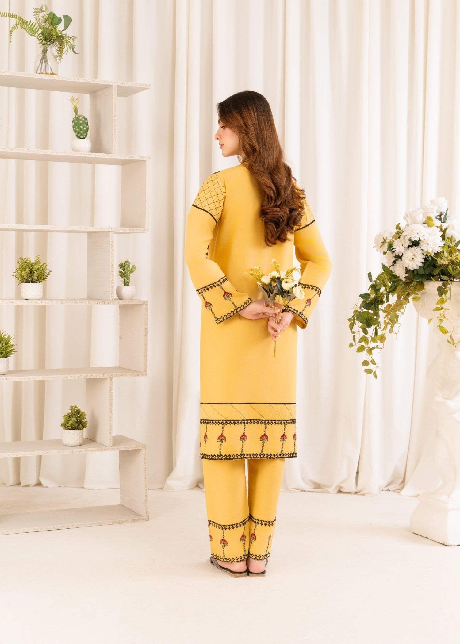 cotton viscose Co Ord Sets in Yellow