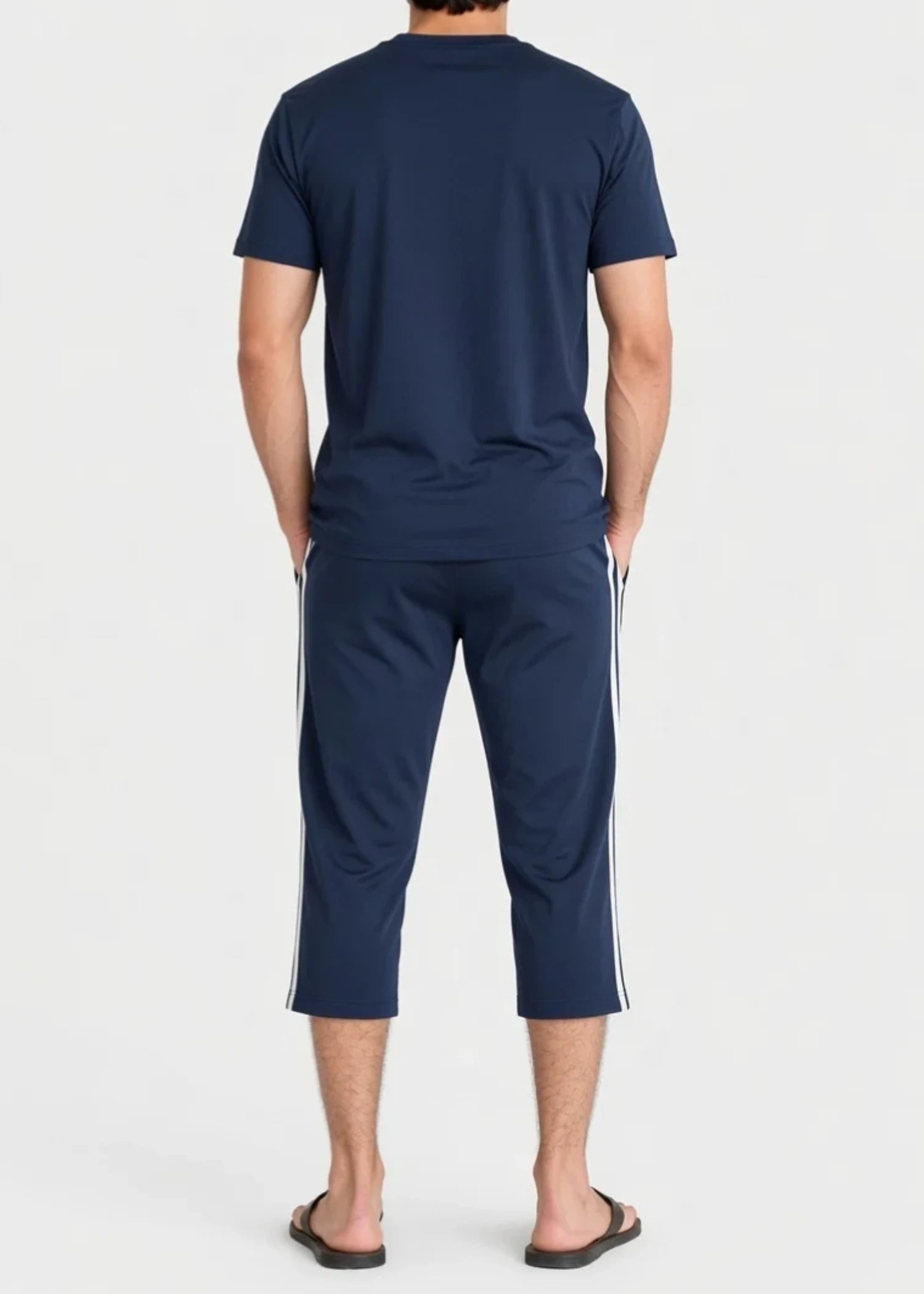 cotton jersey Tracksuit in Midnight blue