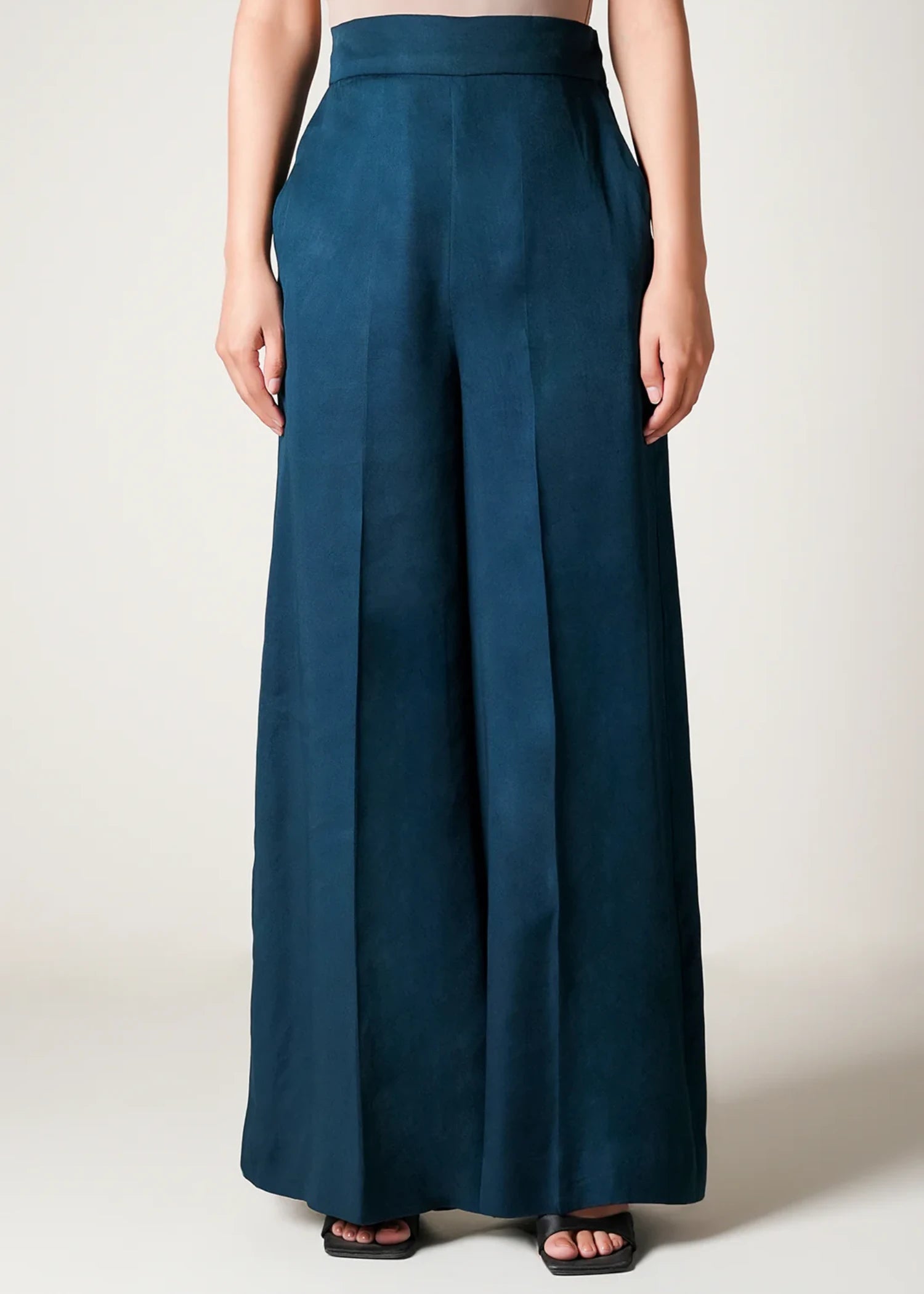 viscose Pants in Blue