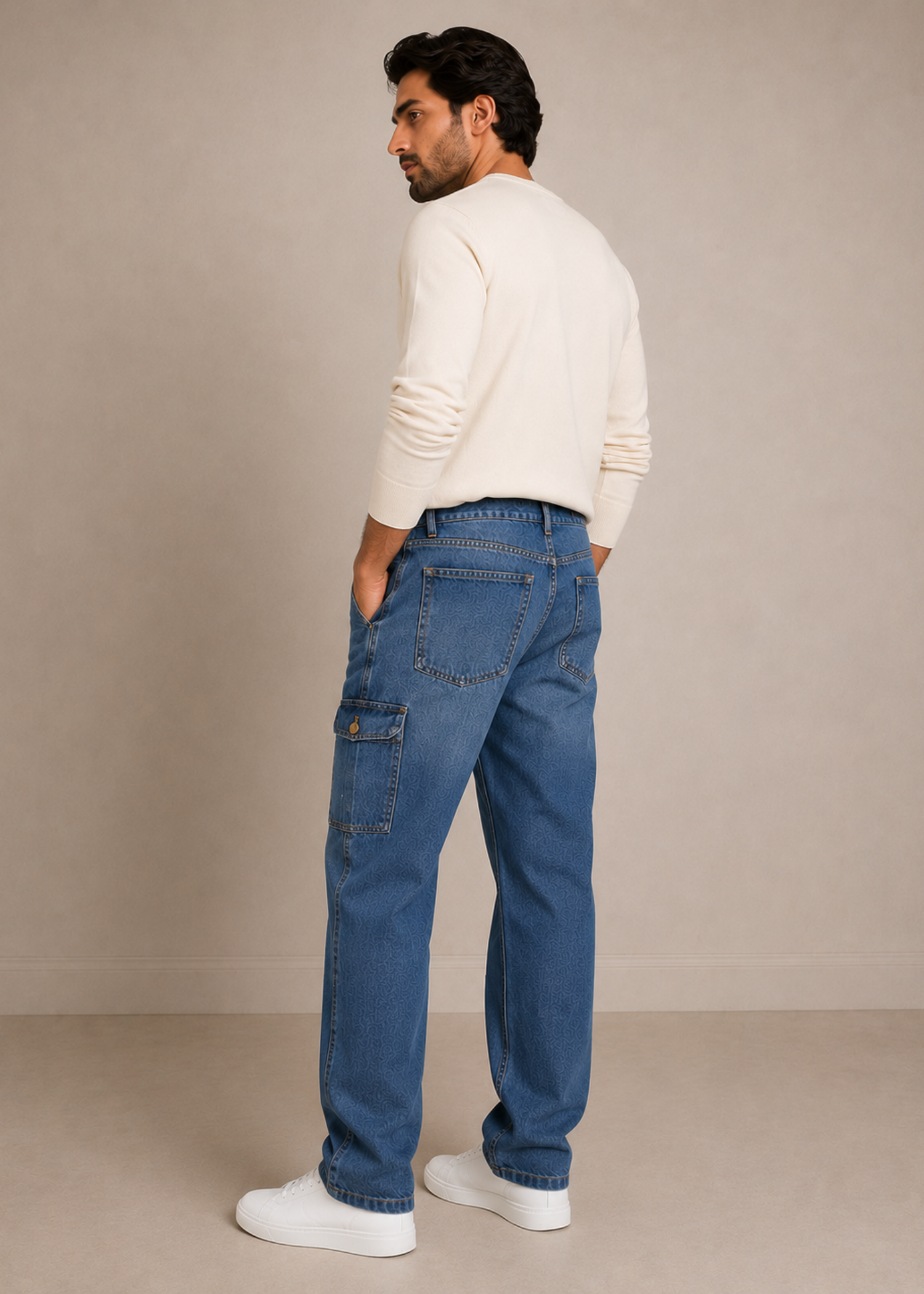 denim Jeans in Steel blue