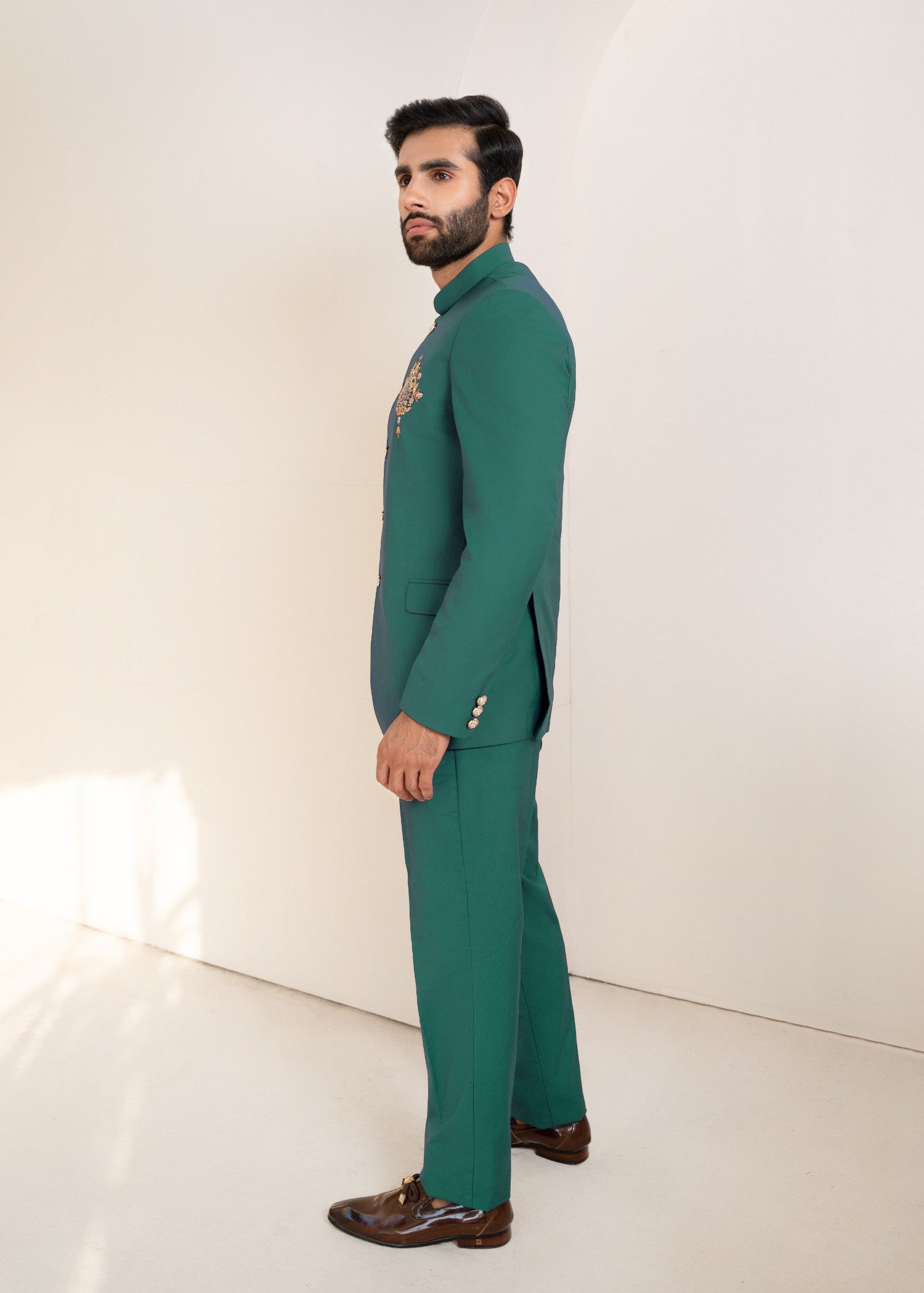 tropical Prince Coat in Turquoise